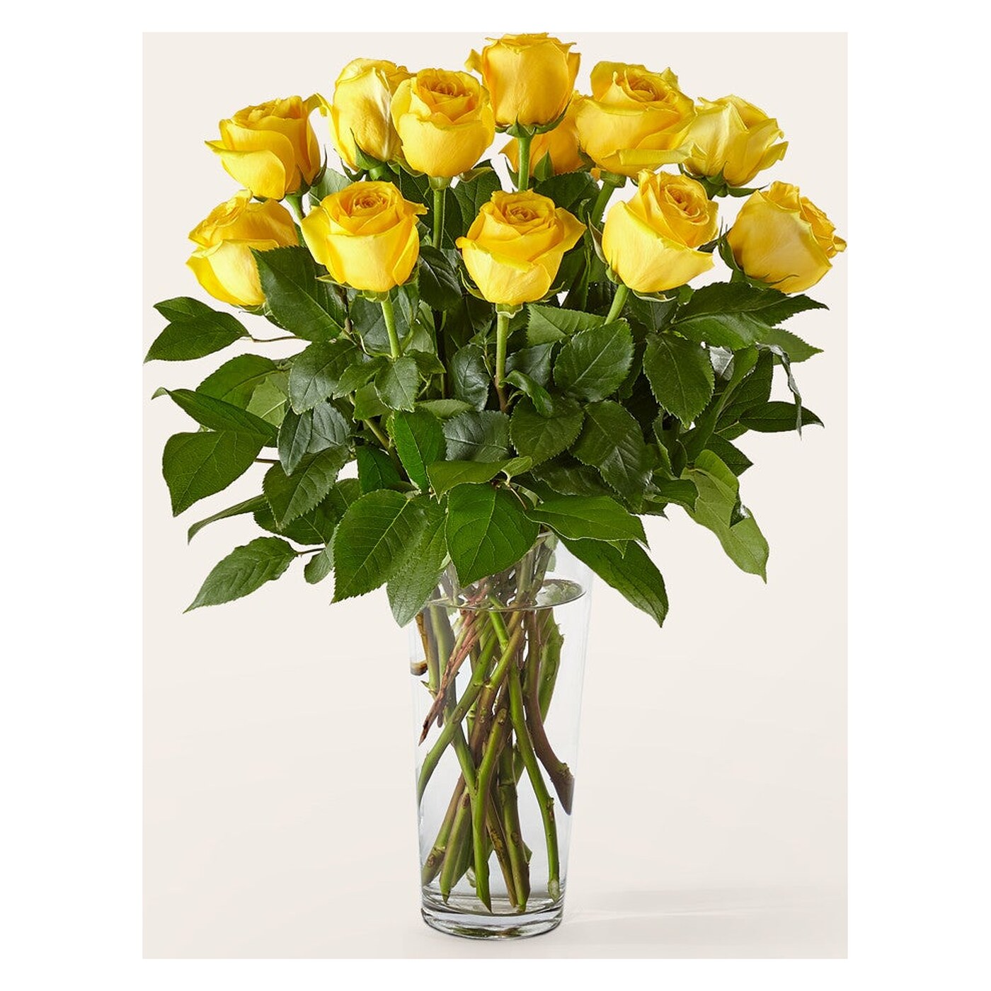 Long Stem Yellow Rose Bouquet flower arrangement