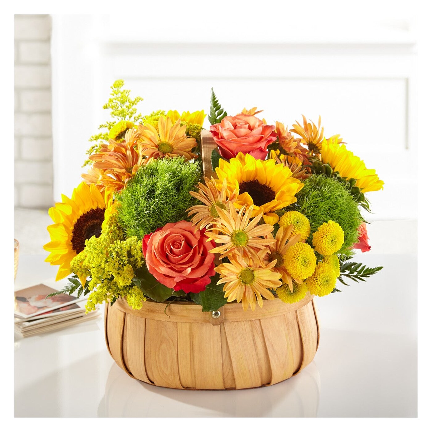 Harvest Sunflower Basket flower arrangement